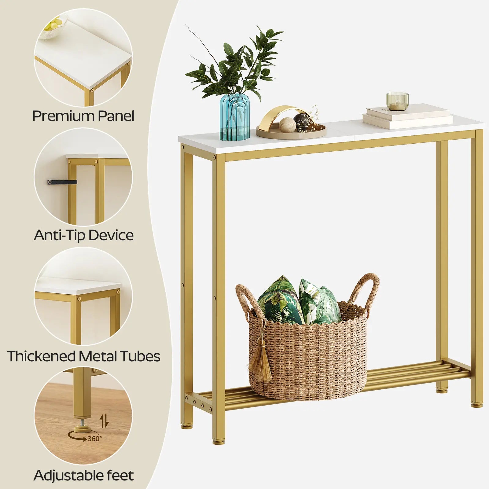 YATINEY Narrow Entryway Table.