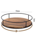 Acacia Wood Turntable – Wooden Serving Tray & Kitchen Organizer