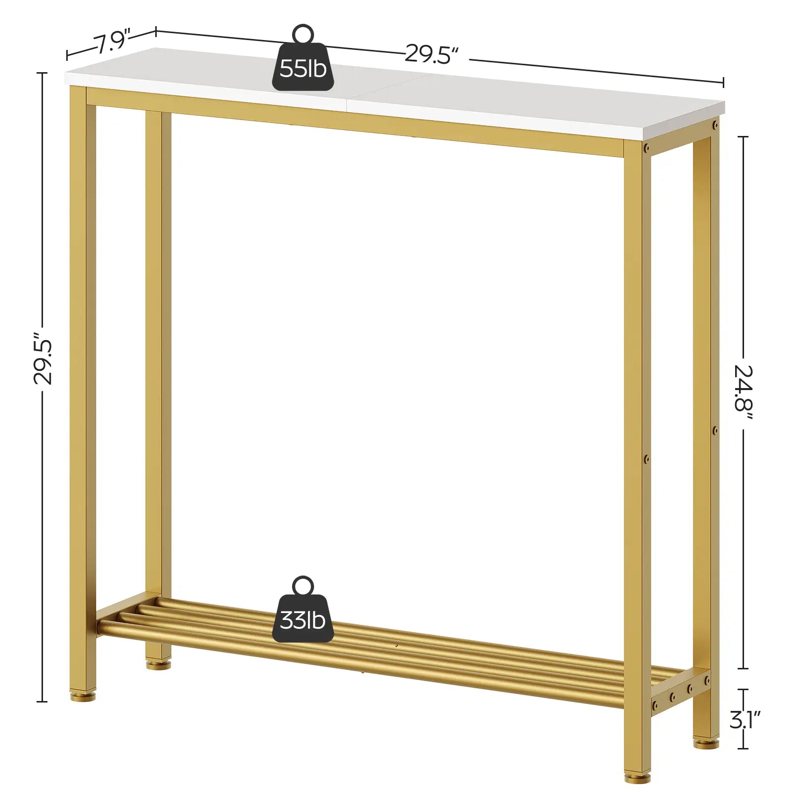 YATINEY Narrow Entryway Table.
