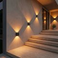 AuroraBeam™ Solar Wall Light: Waterproof Up & Down Outdoor Sconce