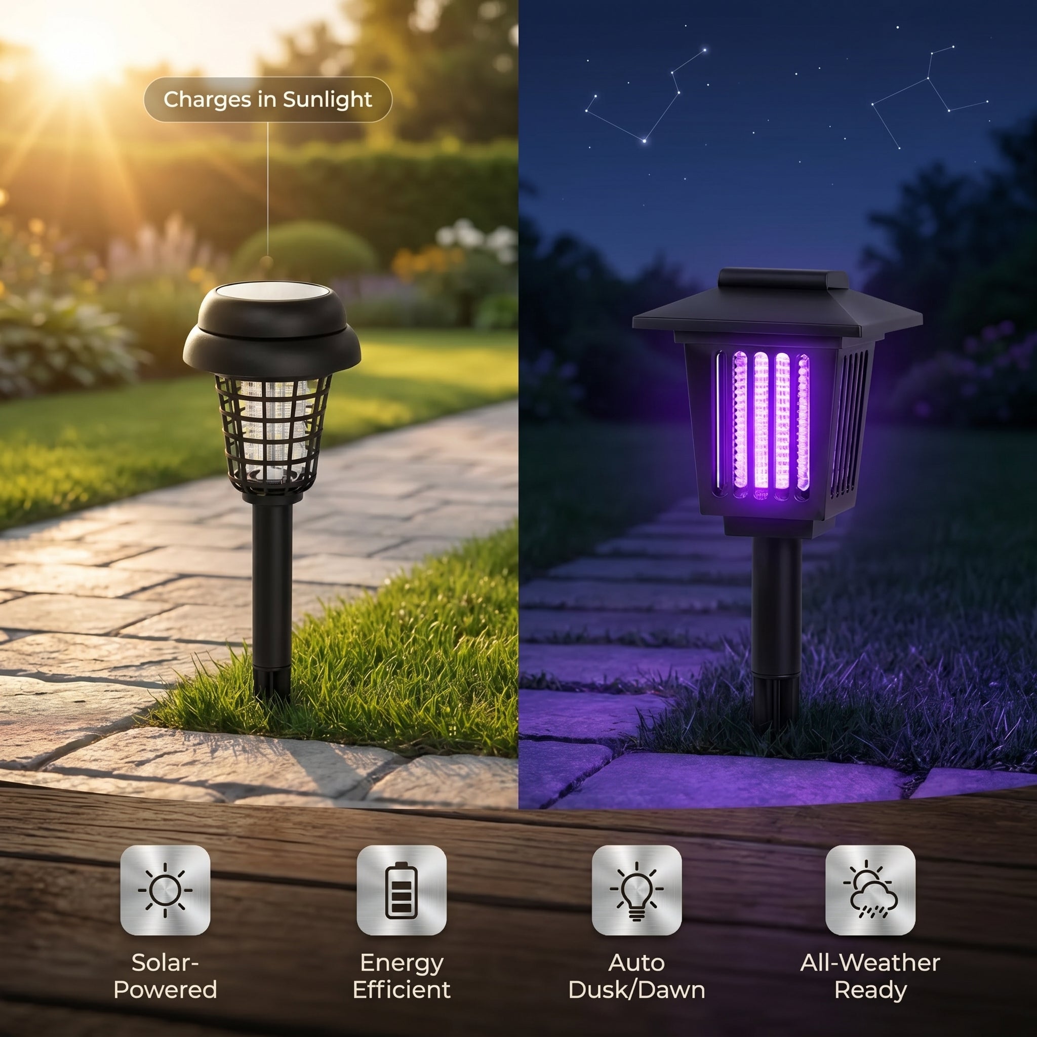 Solar Mosquito Killer Pathway Lamp