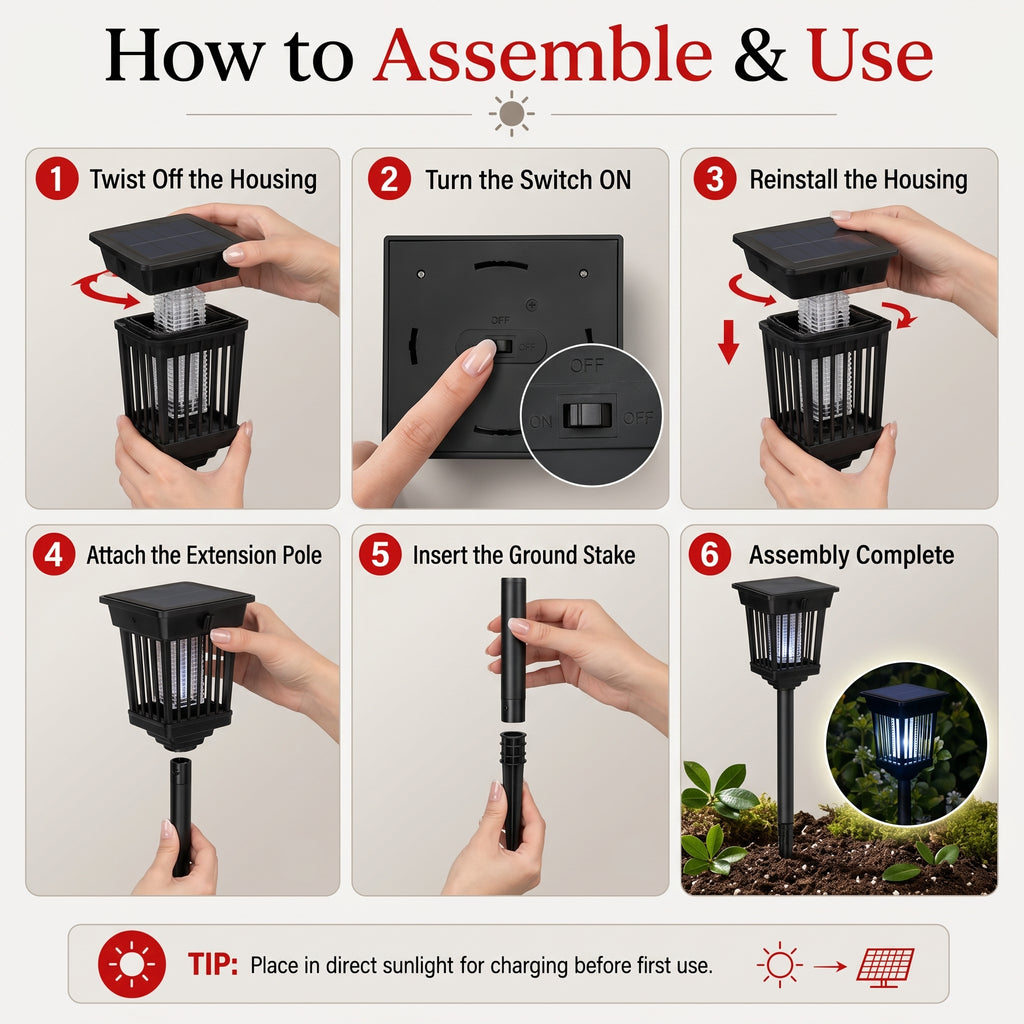 Solar Mosquito Killer Pathway Lamp