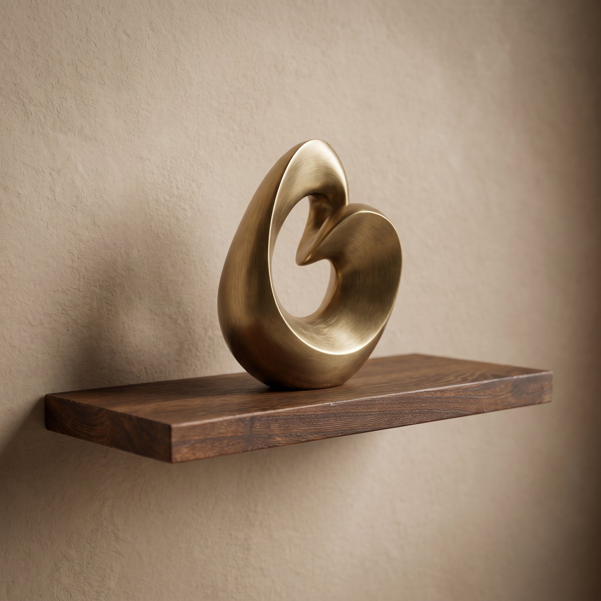 Floating Wooden Wall Shelf | Minimalist Home Organizer